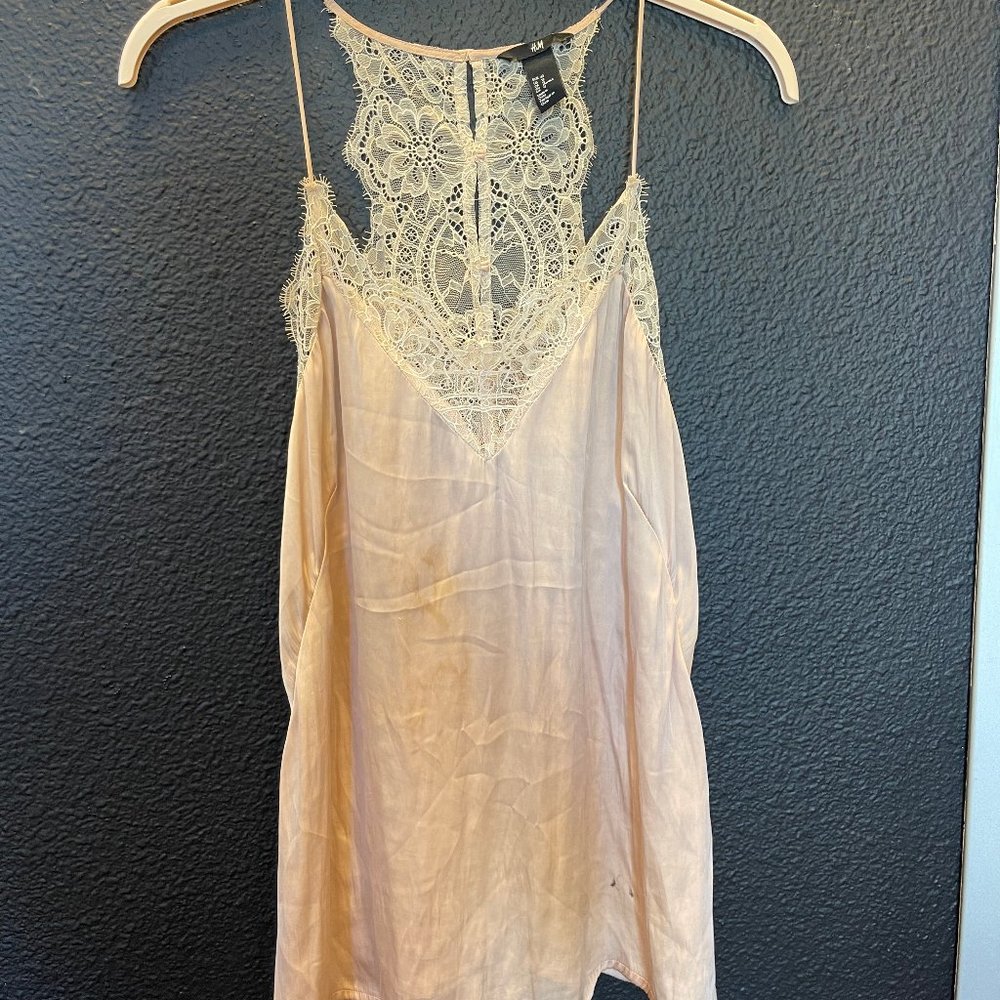 White satin cami